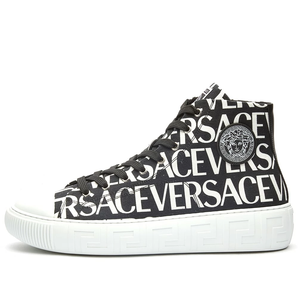 Versace Monogam High Top Sneaker 2 Versace Monogam High Top Sneaker - Image 2