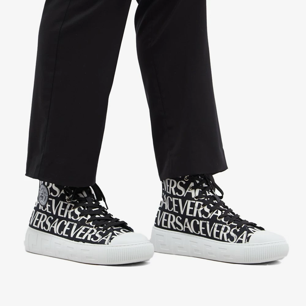 Versace Monogam High Top Sneaker 6 Versace Monogam High Top Sneaker - Image 6