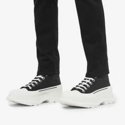 Alexander McQueen Tread Slick Canvas High Top Logo Sneaker 11 Alexander McQueen Tread Slick Canvas High Top Logo Sneaker -Luxury Sneakers Shop 02 12 2021 AJ 604254W4MV2 1070 m9 1