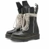 Rick Owens X Dr. Martens Quad Sole Calf Length Boot