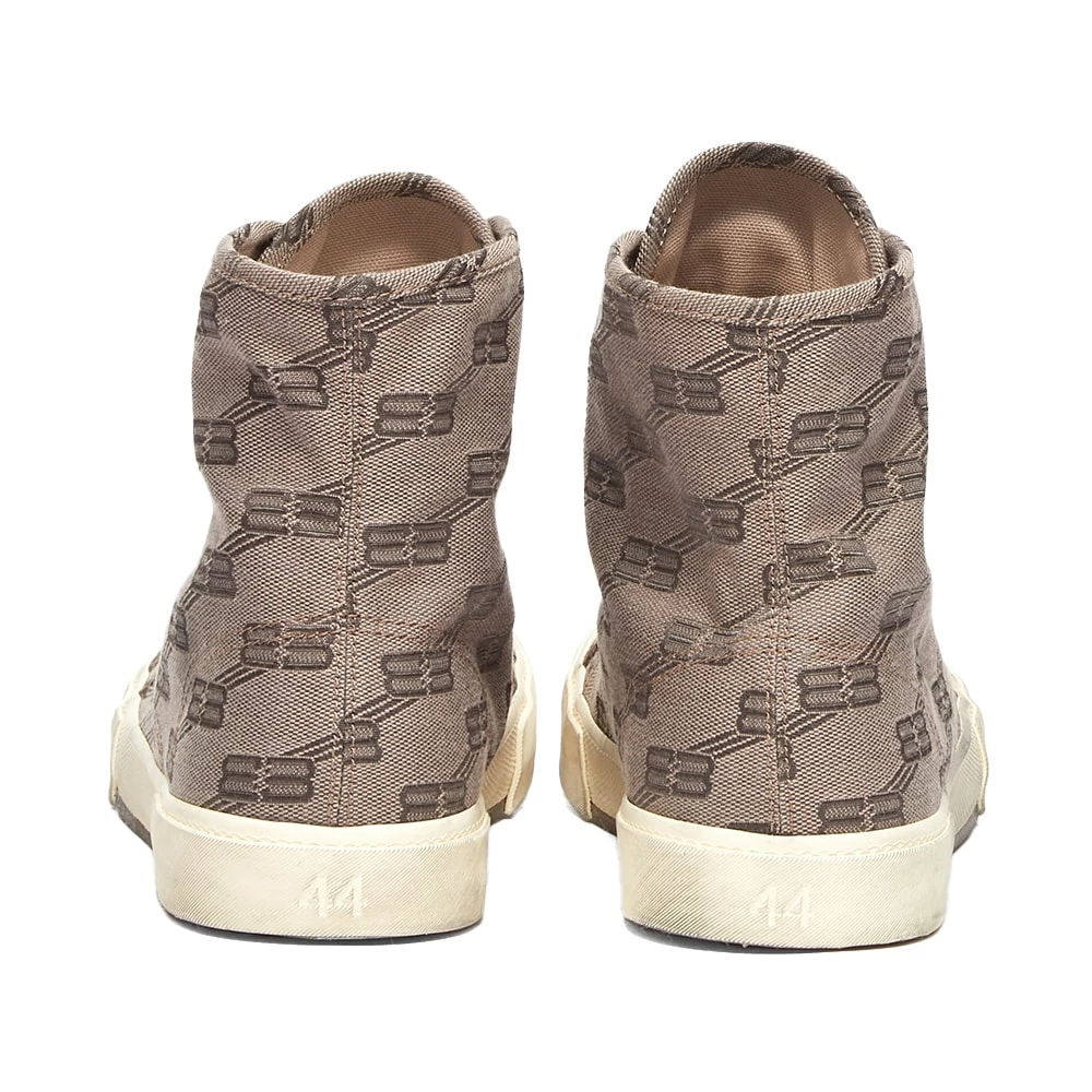 Balenciaga Paris High All-Over Logo Canvas Sneaker 3 Balenciaga Paris High All-Over Logo Canvas Sneaker - Image 3
