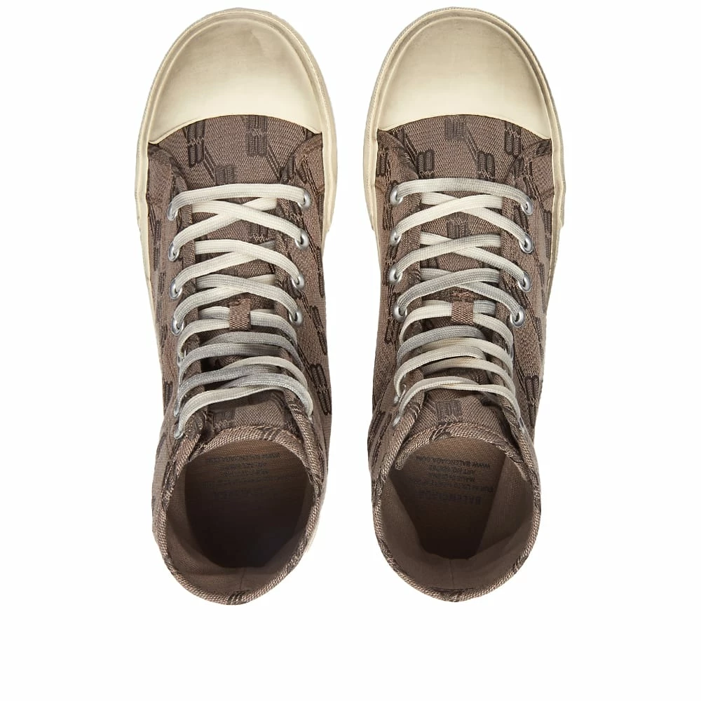 Balenciaga Paris High All-Over Logo Canvas Sneaker 5 Balenciaga Paris High All-Over Logo Canvas Sneaker - Image 5