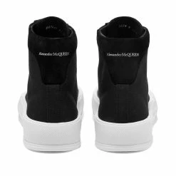 Alexander McQueen Canvas High Top Sneaker -Luxury Sneakers Shop 08 09 2021 MLpsd 667816W4MV7 1070 3 1