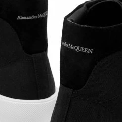 Alexander McQueen Canvas High Top Sneaker -Luxury Sneakers Shop 08 09 2021 MLpsd 667816W4MV7 1070 4 1