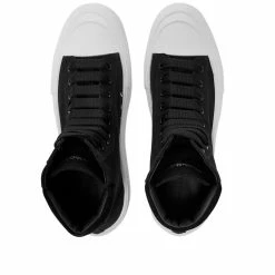 Alexander McQueen Canvas High Top Sneaker -Luxury Sneakers Shop 08 09 2021 MLpsd 667816W4MV7 1070 5 1