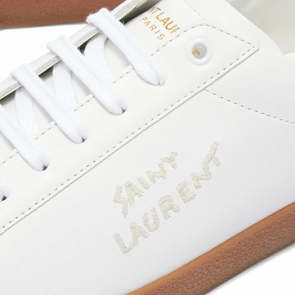 Saint Laurent SL-06 Court Leather Signature Sneaker 4 Saint Laurent SL-06 Court Leather Signature Sneaker - Image 4