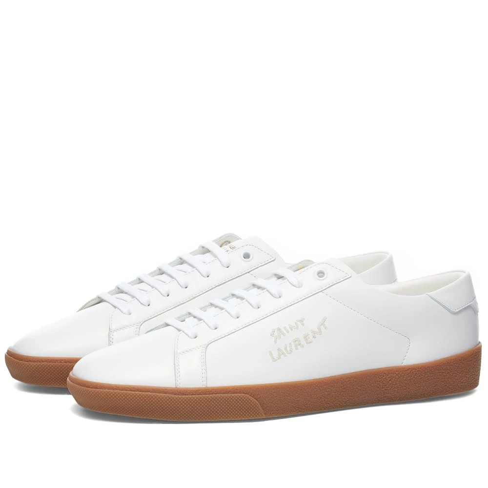 Saint Laurent SL-06 Court Leather Signature Sneaker 1 Saint Laurent SL-06 Court Leather Signature Sneaker