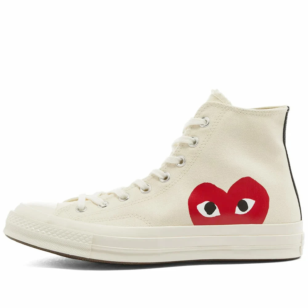 Comme Des Garçons Play Comme Des Garcons Play X Converse Chuck Taylor 1970s Hi 2 Comme Des Garçons Play Comme Des Garcons Play X Converse Chuck Taylor 1970s Hi - Image 2
