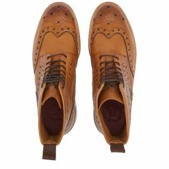 Grenson Fred V Brogue Boot -Luxury Sneakers Shop 10 01 2023 SI 110012 TAN 4 1