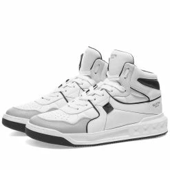 Valentino High Top Roman Stud Sneaker