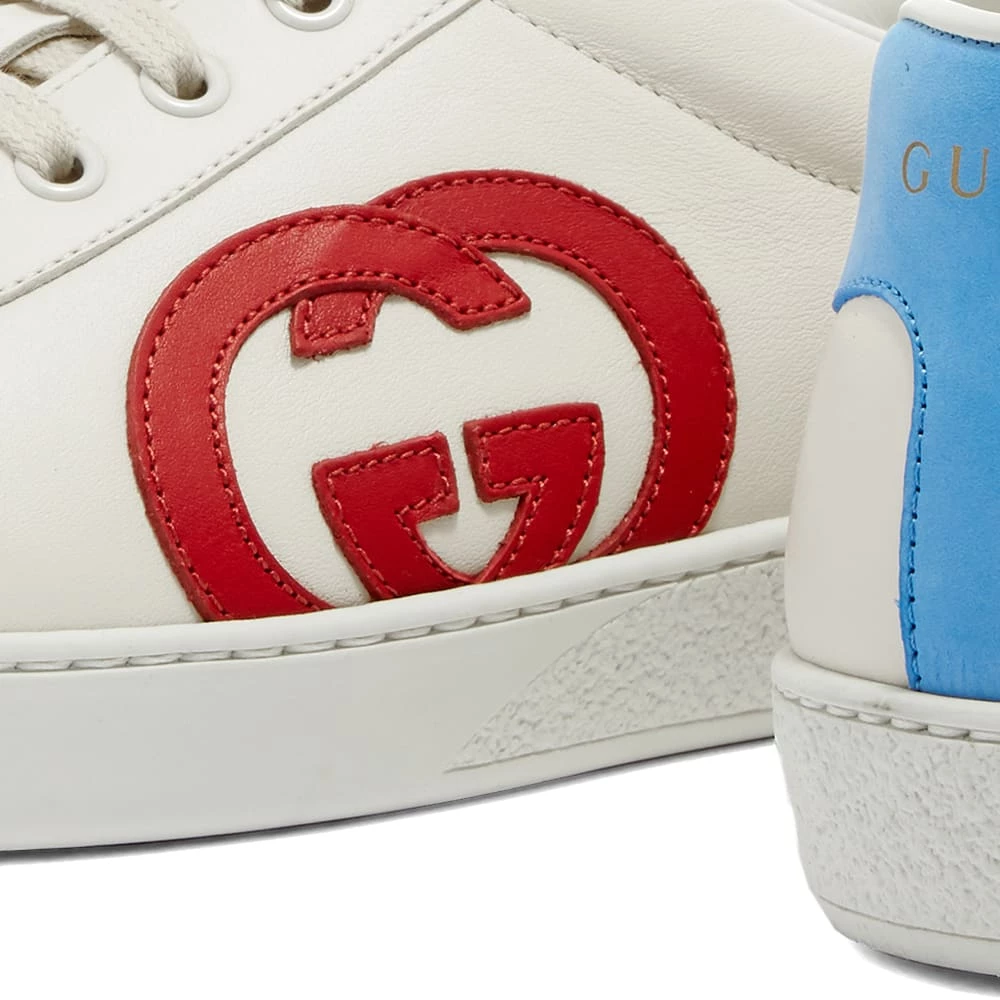 Gucci Contrast GG Patch New Ace Leather Sneaker 4 Gucci Contrast GG Patch New Ace Leather Sneaker - Image 4