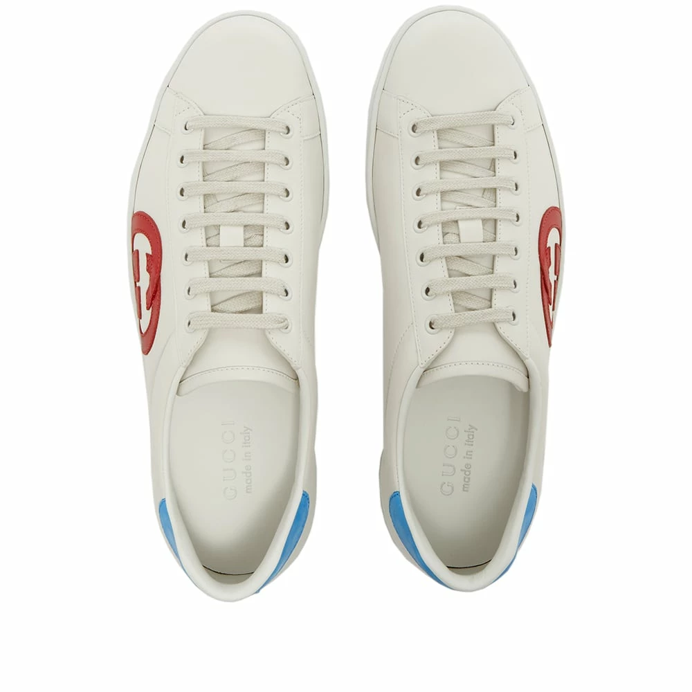 Gucci Contrast GG Patch New Ace Leather Sneaker 5 Gucci Contrast GG Patch New Ace Leather Sneaker - Image 5