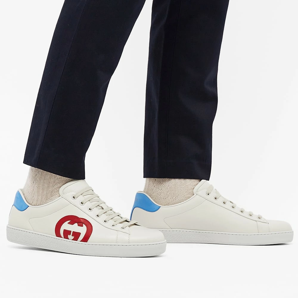 Gucci Contrast GG Patch New Ace Leather Sneaker 6 Gucci Contrast GG Patch New Ace Leather Sneaker - Image 6