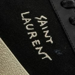 Saint Laurent SL06 Court Canvas Signature Sneaker -Luxury Sneakers Shop 22 04 2021 JA 611106 GUP50 1000 4 1