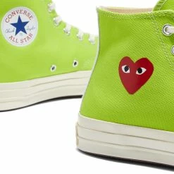 Comme Des Garçons Play Comme Des Garcons PLAY X Converse Chuck Taylor 70 Hi -Luxury Sneakers Shop 23 04 2021 MB P1K119 GRN 4 1