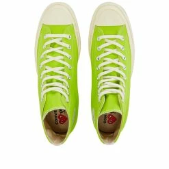 Comme Des Garçons Play Comme Des Garcons PLAY X Converse Chuck Taylor 70 Hi -Luxury Sneakers Shop 23 04 2021 MB P1K119 GRN 5 1