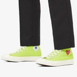 Comme Des Garçons Play Comme Des Garcons PLAY X Converse Chuck Taylor 70 Hi -Luxury Sneakers Shop 23 04 2021 MB P1K119 GRN m7 1