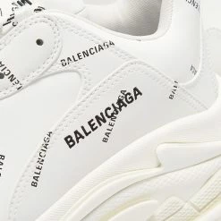 Balenciaga All Over Logo Triple S Sneaker -Luxury Sneakers Shop 27 04 2021 GH 536737 W2FA1 9010 4 1
