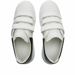 Alexander McQueen Heel Tab Triple Velcro Wedge Sole Sneaker 10 Alexander McQueen Heel Tab Triple Velcro Wedge Sole Sneaker -Luxury Sneakers Shop 28 07 2022 LL 705067WHGP5 9061 5 1
