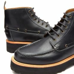 Grenson Easton Moc Toe Boot -Luxury Sneakers Shop 31 01 2023 JC 114000 BLK 4 1